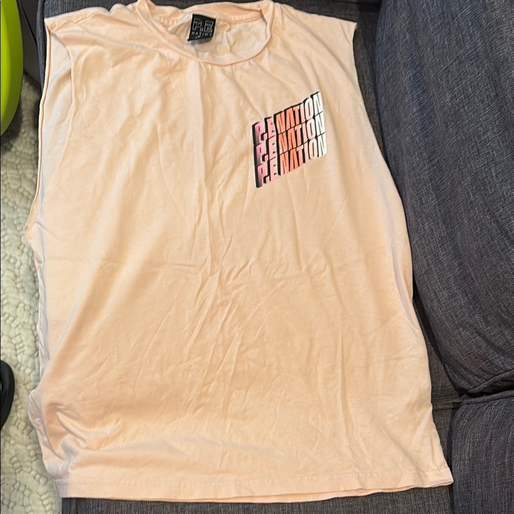 P.E Nation Light Peach Graphic Tee